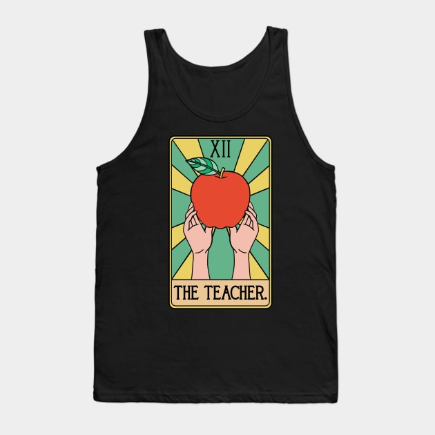 Teacher Tarot Card - Math History Latin Sped Music Art Tank Top by isstgeschichte